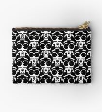 Cute Robot 8 White Studio Pouch