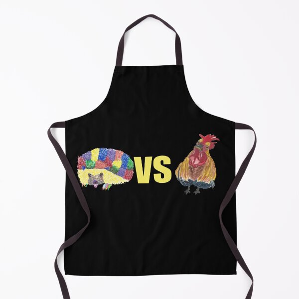 Item preview, Colorful Hedgehog vs Franklin the Rooster Funny Animal Design designed and sold by AliCatOriginals.