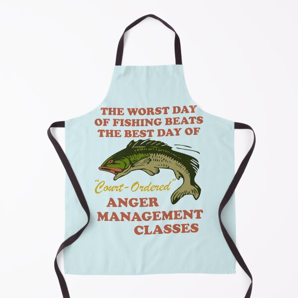 Item preview, Worst Day Of Fishing Beats The Best Day Of Court Ordered Anger Management - Fishing, Meme, Oddly Specific designed and sold by SpaceDogLaika.