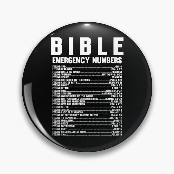 Item preview, Bible Emergency Numbers Hotline Classic designed and sold by LAXIR.