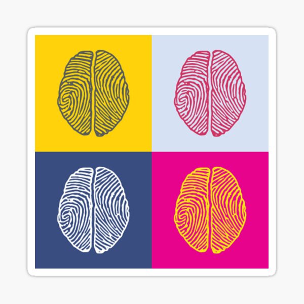 Vista previa del artículo con la obra «Arte pop del cerebro», diseñado y vendido por BEASTERSCLUB.