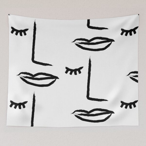Item preview, Abstract Line Face designed and sold by Tinteria.
