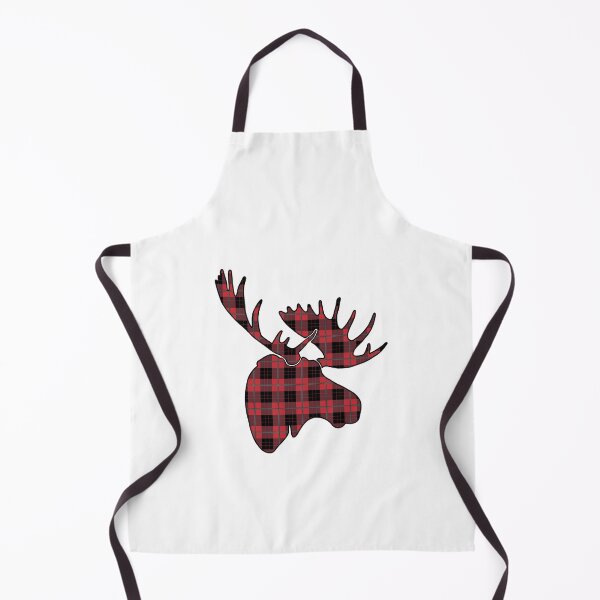 Item preview, Red and Black Plaid Tartan Moose Head designed and sold by Gsallicat.