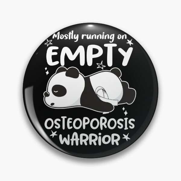 Item preview, Osteoporosis Awareness Mostly Running On Empty Osteoporosis Warrior designed and sold by GennieShop.