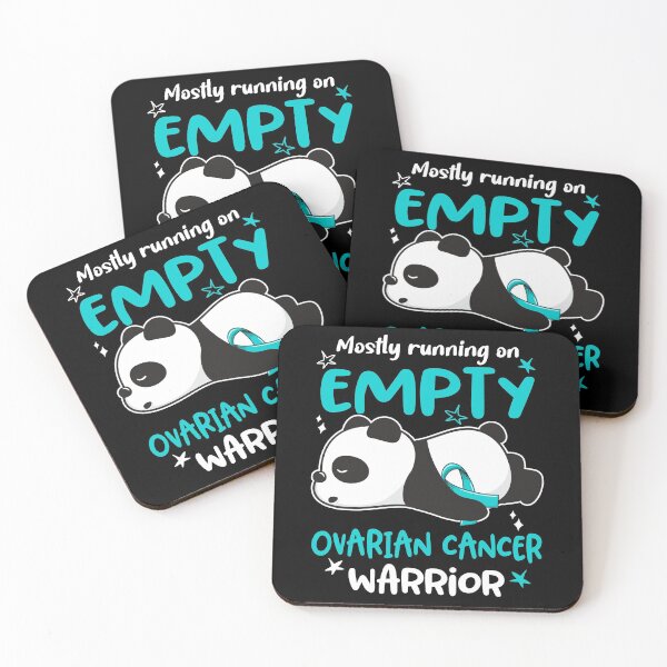 Item preview, Ovarian Cancer Awareness Mostly Running On Empty Ovarian Cancer Warrior designed and sold by GennieShop.