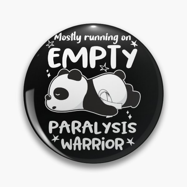Item preview, Paralysis Awareness Mostly Running On Empty Paralysis Warrior designed and sold by GennieShop.