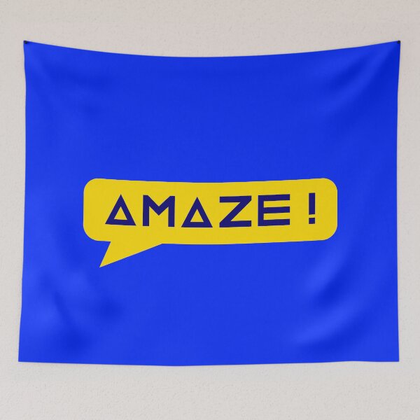 Item preview, Project Hail Mary - Amaze! (Blue on Yellow) |  designed and sold by PixelsandPulp.