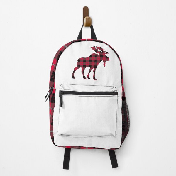 Item preview, Red and Black Plaid Tartan Moose  designed and sold by Gsallicat.