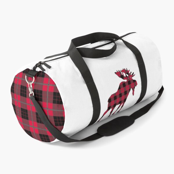 Item preview, Red and Black Plaid Tartan Moose  designed and sold by Gsallicat.