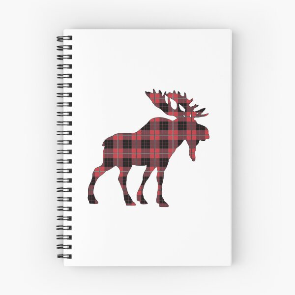 Item preview, Red and Black Plaid Tartan Moose  designed and sold by Gsallicat.