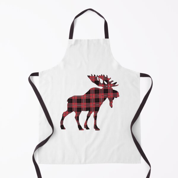 Item preview, Red and Black Plaid Tartan Moose designed and sold by Gsallicat.