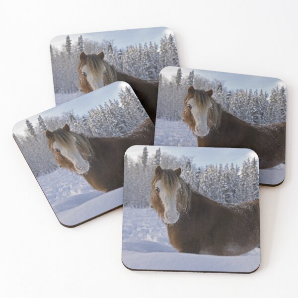 Item preview, Welsh Pony Standing in the Snow designed and sold by ScienceSource.