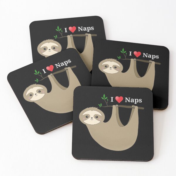 Item preview, I love naps sloth designed and sold by KaisPrints.