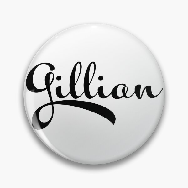 Item preview, Gillian Name Typography Black Typography designed and sold by Georgia Hamilton.
