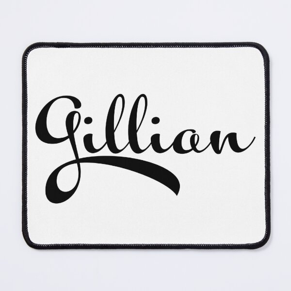 Item preview, Gillian Name Typography Black Typography designed and sold by Georgia Hamilton.