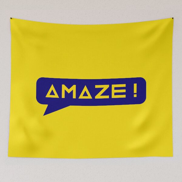 Item preview, Project Hail Mary - Amaze! (Yellow on Blue) |  designed and sold by PixelsandPulp.