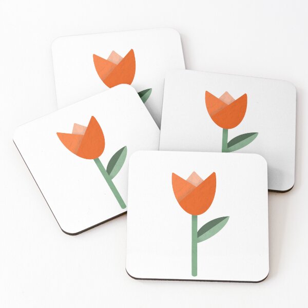 Item preview, Red Origami Tulip Textured Flower designed and sold by Georgia Hamilton.