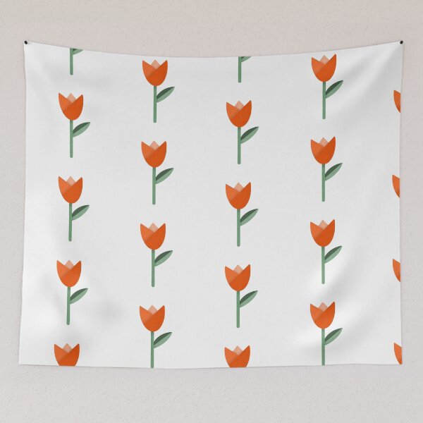 Item preview, Red Origami Tulip Textured Flower designed and sold by Georgia Hamilton.