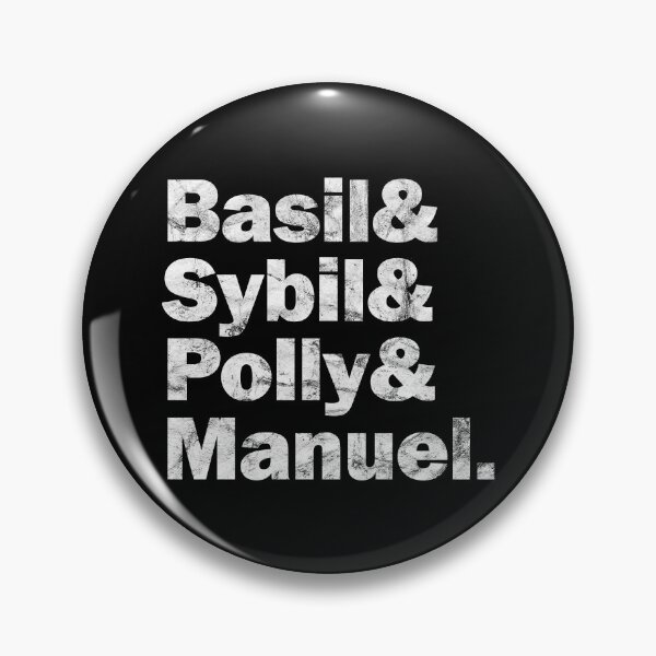 Item preview, Fawlty And - Black Distressed Design designed and sold by risible.