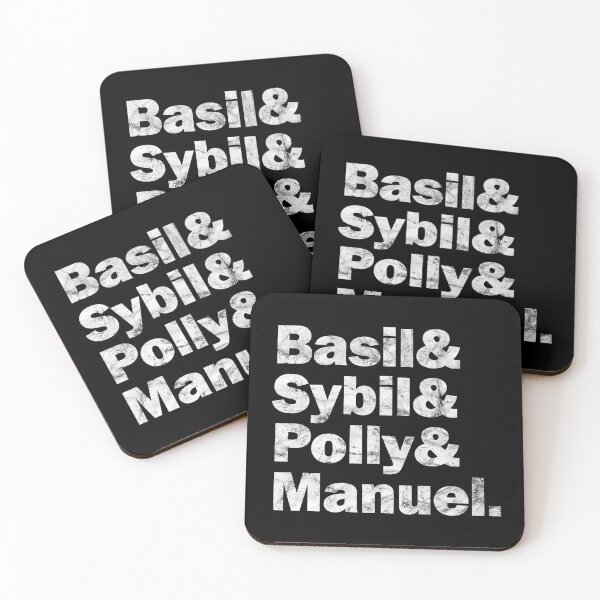 Item preview, Fawlty And - Black Distressed Design designed and sold by risible.