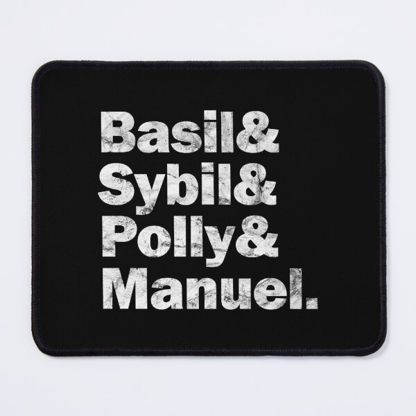 Item preview, Fawlty And - Black Distressed Design designed and sold by risible.