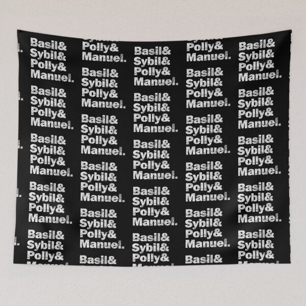 Item preview, Fawlty And - Black Distressed Design designed and sold by risible.