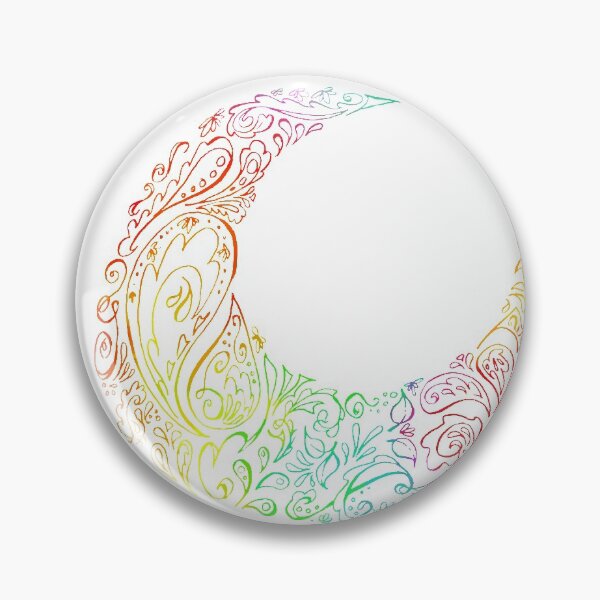 Item preview, Paisley Crescent Moon designed and sold by FunHappyCute.
