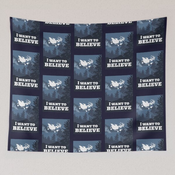 Item preview, I Want To Believe. Funny UFO Reindeer Sledge Sighting designed and sold by Rebel-Design.