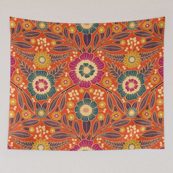 Item preview, Colorful Boho Floral Pattern designed and sold by somecallmebeth.