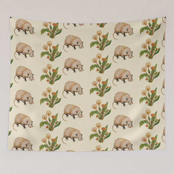 Item preview, Possum and Dandelions  designed and sold by Audrey Pearson.
