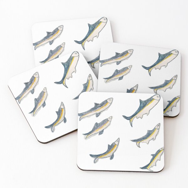 Item preview, Watercolor School of United Sardines designed and sold by Cessy Kaplan.
