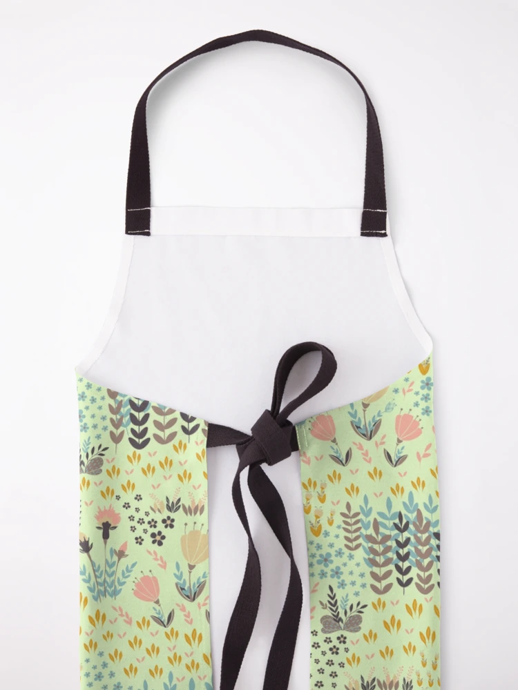 Thumbnail 5 of 6, Apron, Botanical Pattern designed and sold by NeonxHeart.