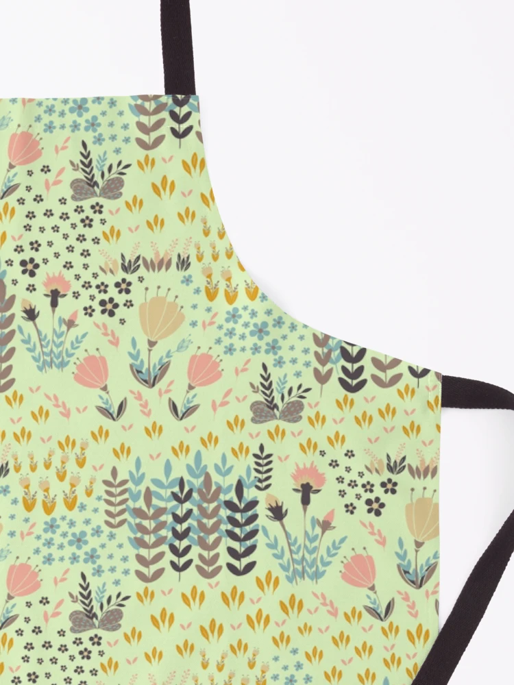 Thumbnail 3 of 6, Apron, Botanical Pattern designed and sold by NeonxHeart.