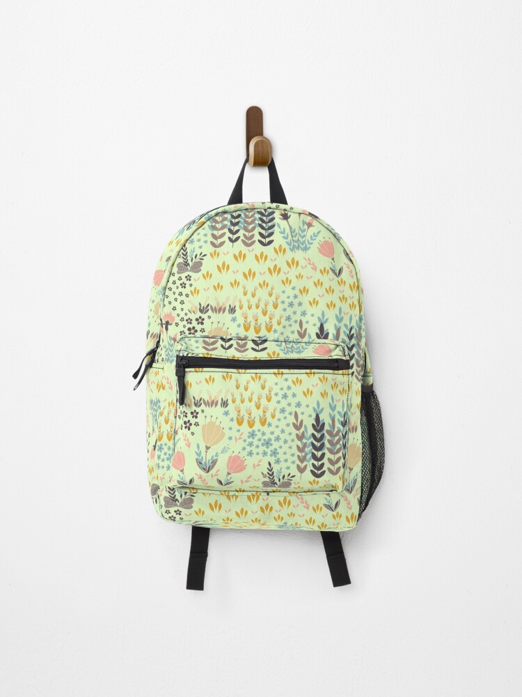 Thumbnail 1 of 3, Backpack, Botanical Pattern designed and sold by NeonxHeart.
