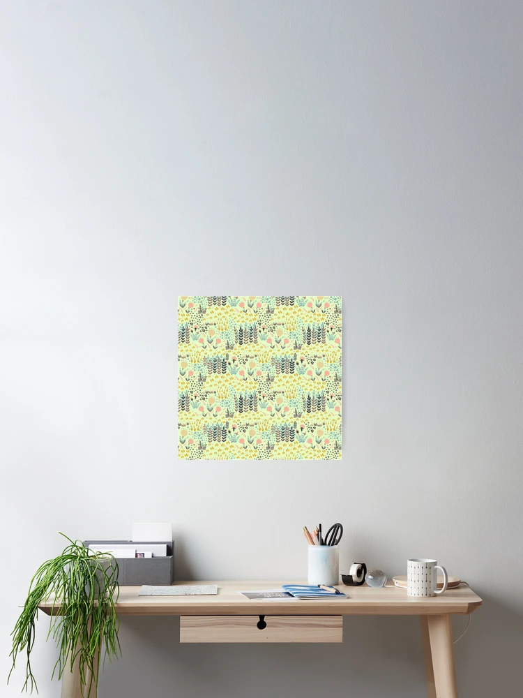 Thumbnail 2 of 3, Poster, Botanical Pattern designed and sold by NeonxHeart.