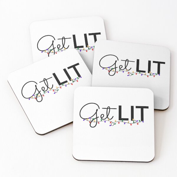 Item preview, Get Lit Holiday Pun designed and sold by travelnerd.