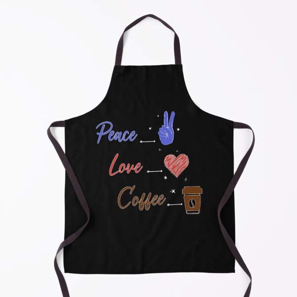 Item preview, Peace Love Coffee Lovers Hippie Gifts T-Shirt designed and sold by wasimedox.
