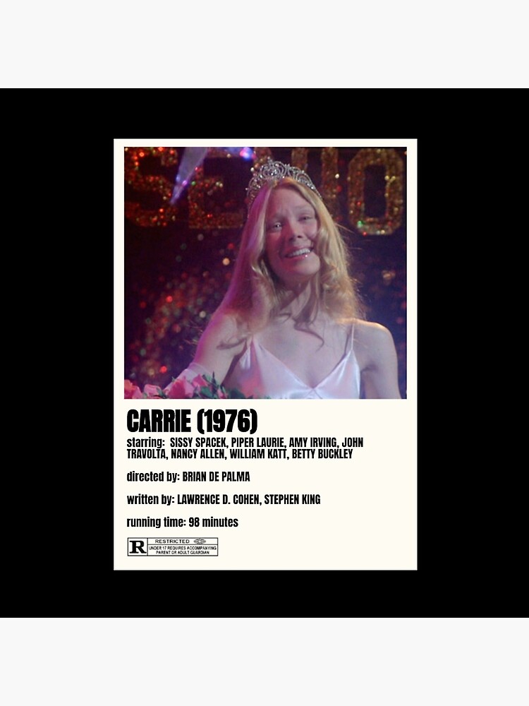 carrie movie, Brian De Palma, Stephen King, Horror Poster for Sale by  MassoStyle