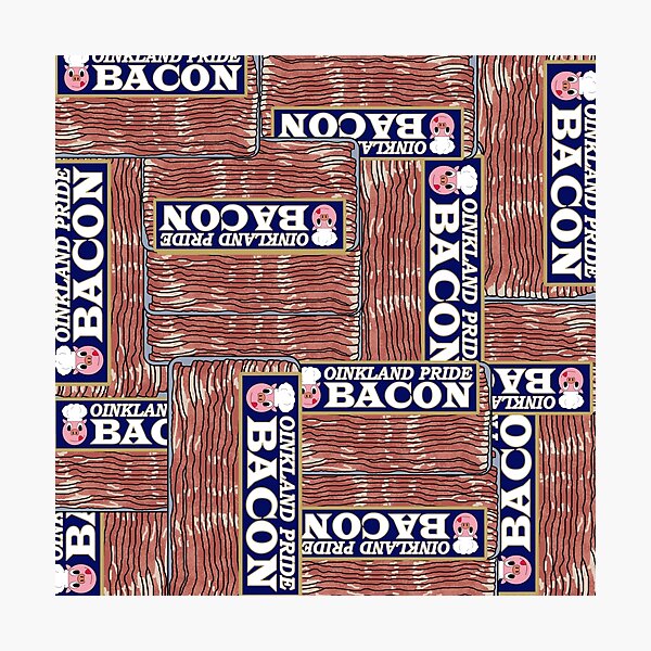 Item preview, Hand Drawn Bacon Pattern designed and sold by mrtraz.