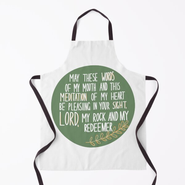 Item preview, Psalm 19:14 hand lettering with leaves designed and sold by Georgia Hamilton.