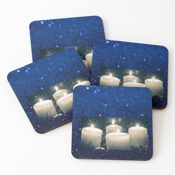 Item preview, Liturgical Blue with four Advent Candles  designed and sold by CheekyGrace.