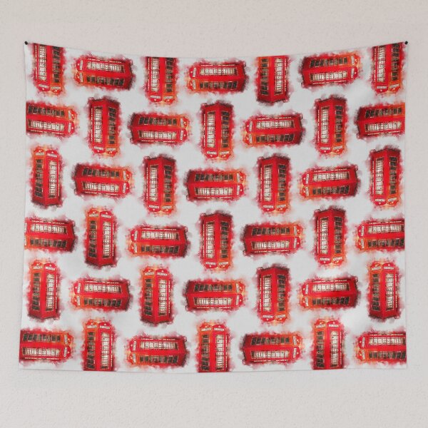 Item preview, London Phone Booth in Red Watercolor designed and sold by Andreea Eva Herczegh.