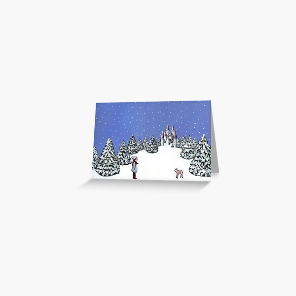 Castle in the Snow Greeting Card