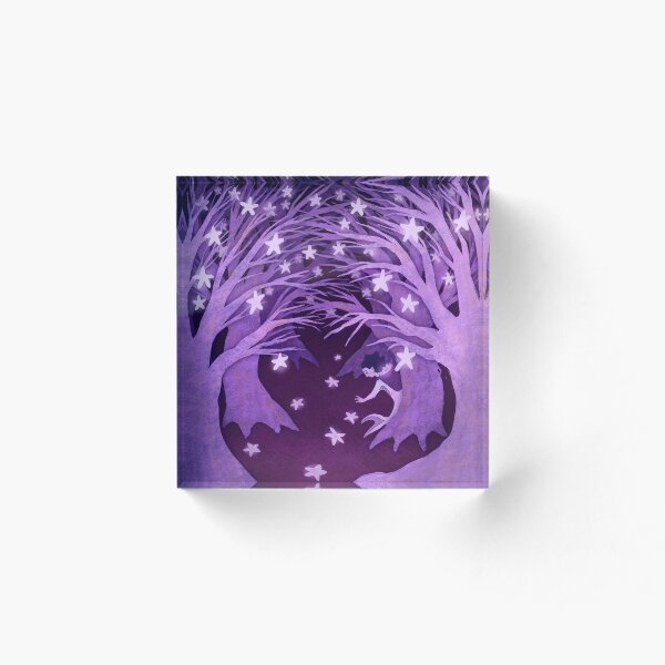 Item preview, Purple Mermaid Starfish Forest designed and sold by evelyn-d-art.