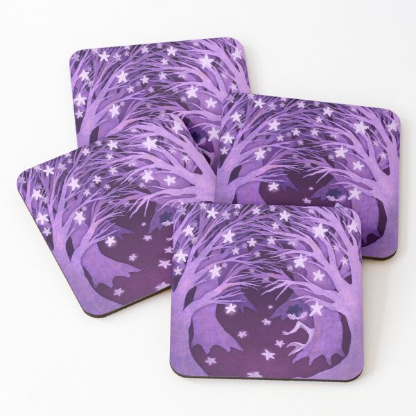 Item preview, Purple Mermaid Starfish Forest designed and sold by evelyn-d-art.
