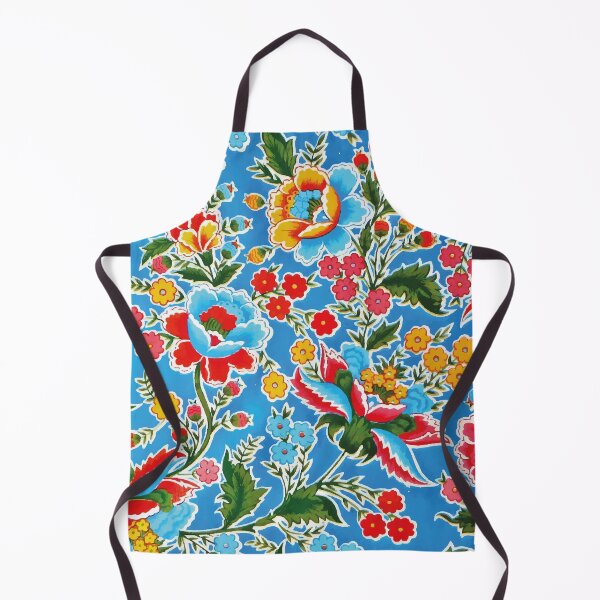 Item preview, Oaxaca colorful flowers mexican style blue embroidery designed and sold by T-Mex.
