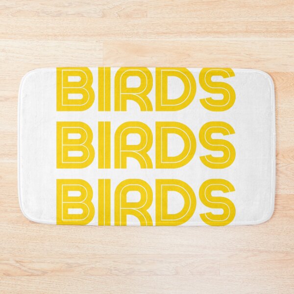 Item preview, BIRDS BIRDS BIRDS yellow text designed and sold by TheWaterBirds.