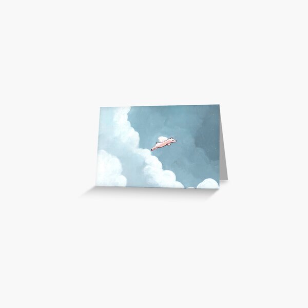 The Happy Pig Greeting Card