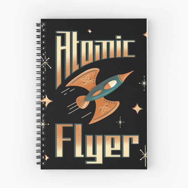 Item preview, Atomic Flyer Retro Rocket Spaceship designed and sold by ksrogersdesigns.