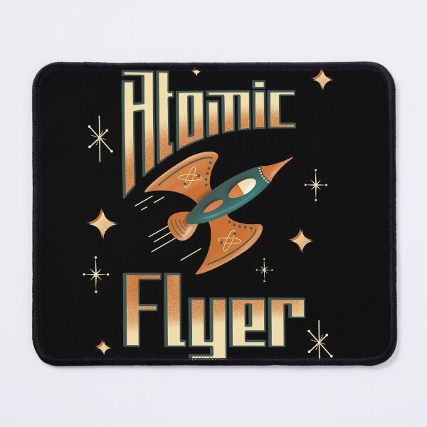 Item preview, Atomic Flyer Retro Rocket Spaceship designed and sold by ksrogersdesigns.